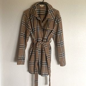 Brown plaid jacket